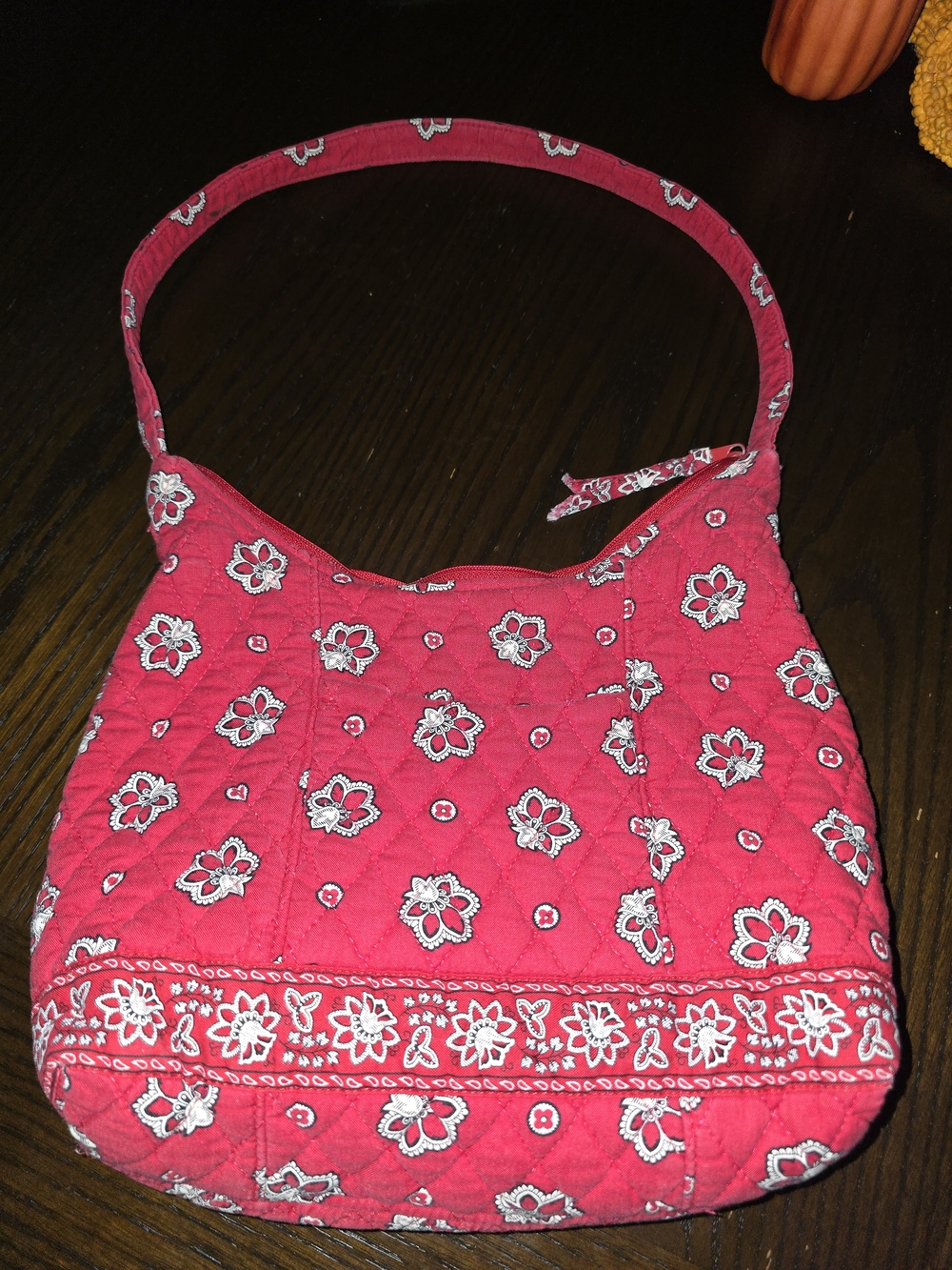 Vera Bradley Quilted Floral Shoulder Bag - Red